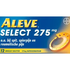 Aleve Select bij o.a. Rugpijn Spierpijn en Gewrichtspijn 12 tabletten
