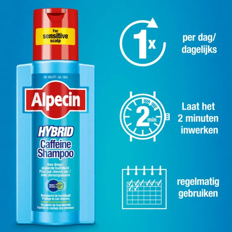 Alpecin Hybrid Cafeïne Shampoo 250 ML
