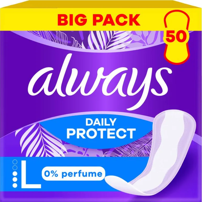 Always Dailies Protect Long 0 Parfum Big Pack