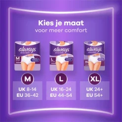 Always Discreet Broekjes maat L