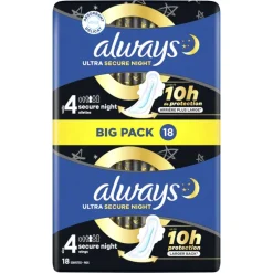 Always Maandverband Ultra Secure Night Wings Big Pack