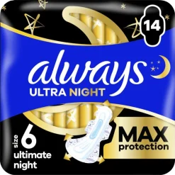 Always Maandverband Ultra Ultimate Night Wings Big Pack
