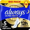 Always Maandverband Ultra Secure Night Extra Wings BigPack