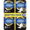Always Maandverband Ultra Secure Night Wings Quatro Pack