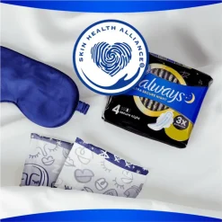 Always Maandverband Ultra Secure Night Wings Quatro Pack