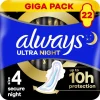 Always Maandverband Ultra Secure Night Wings Giga Pack