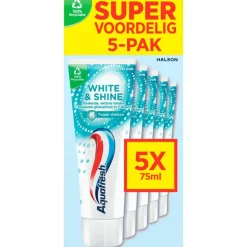 Aquafresh White & Shine Tandpasta 5-Pack