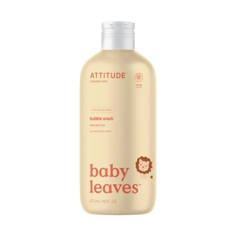 ATTITUDE Baby Leaves Bubble Bath Peer & Nectar 473 ML