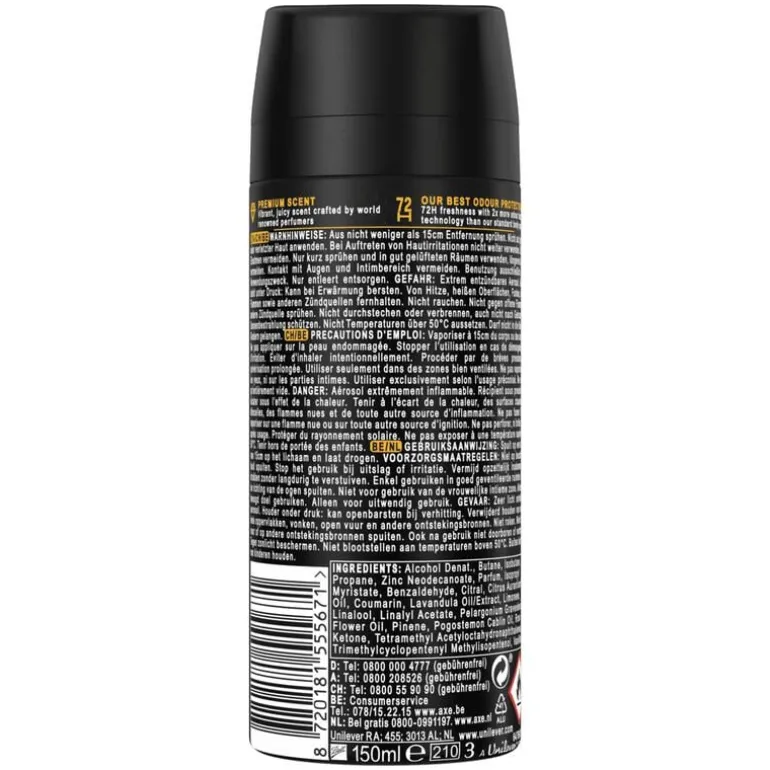 AXE Fine Fragrance Peach Infusion Deodorant Bodyspray 150 ML