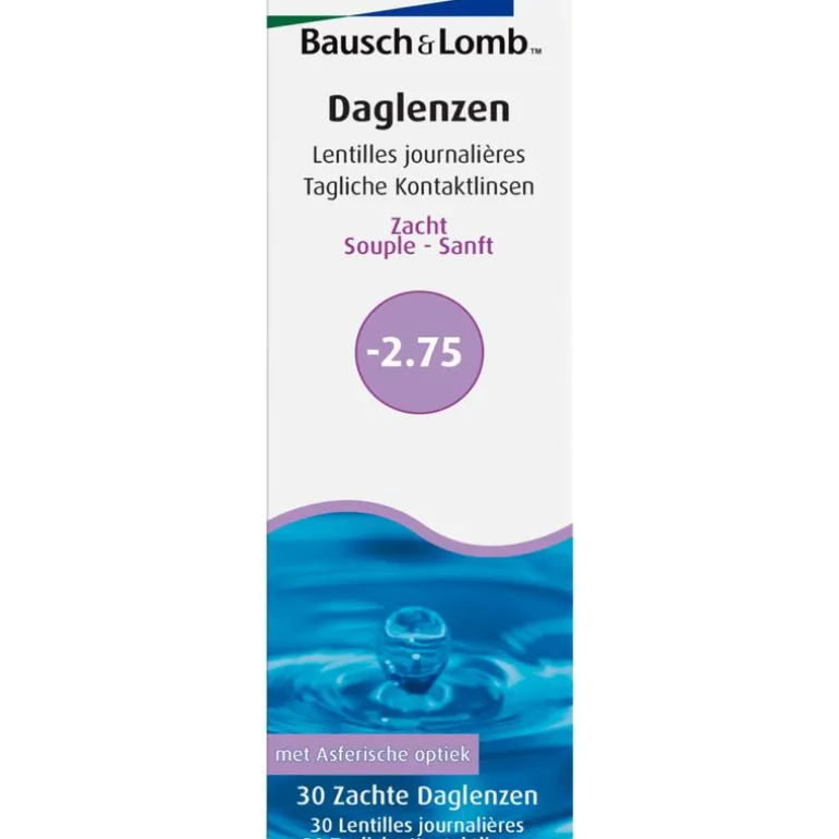 Bausch + Lomb DagLenzen -2,75 30 stuks