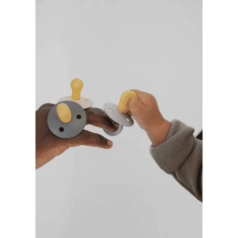 BIBS Anatomische Fopspeen Two Pack Natuurlijk Rubber Woodchuck/Blush Maat 2