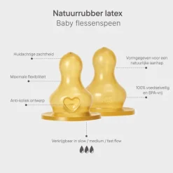 Bibs Bottle Nipple Flesspeen Slow Flow 2 pack