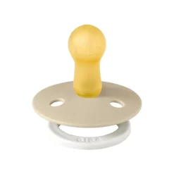 BIBS Glow in the dark Fopspeen Two Pack Natuurlijk Rubber Blush/Vanilla Maat 2