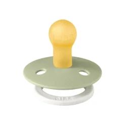 BIBS Glow in the dark Fopspeen Two Pack Natuurlijk Rubber Sage/Vanilla Maat 1