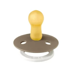 BIBS Glow in the dark Fopspeen Two Pack Natuurlijk Rubber Vanilla/Dark Oak Maat 2