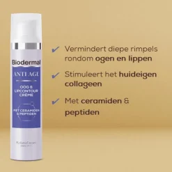Biodermal Anti Age Oog En Lip Contour Creme 15 ML