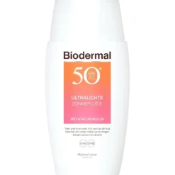 Biodermal Ultralichte Zonnefluïde Gezicht SPF 50+ 40 ML