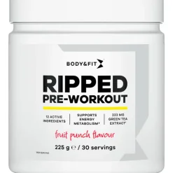 Body&Fit ripped pre-workout fruit punch 225gr