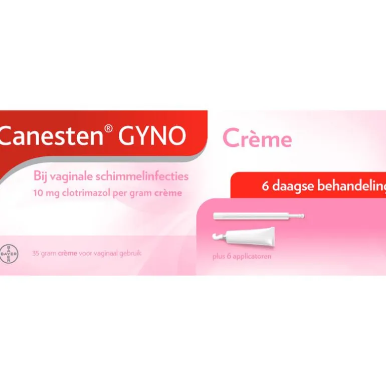 Canesten Gyno Crème bij vaginale schimmel 35 gram