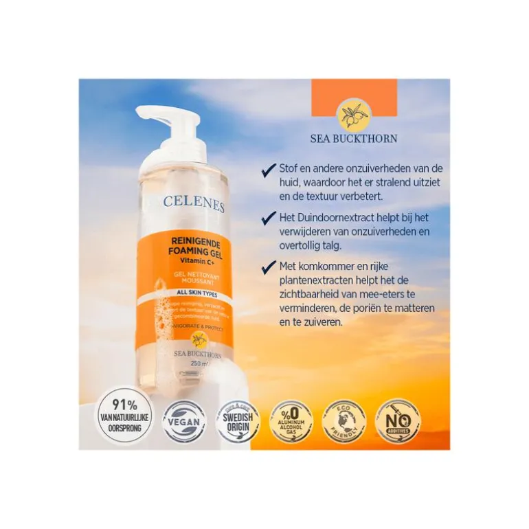 Celenes by Sweden Seabucktorn Cleansing & Foaming Gel 250 ML
