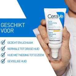 CeraVe Hydraterende Gezichtscrème SPF50 52 ML