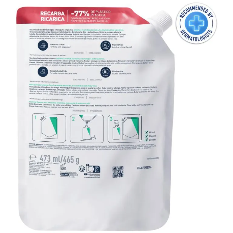 CeraVe Schuimende Reinigingsgel Navulling 473 ML