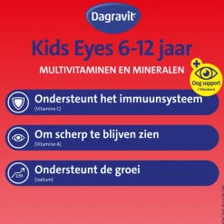 Dagravit Kids Multivitaminen Gummies Xtra + Eyecare 6-12 jaar 60 stuks