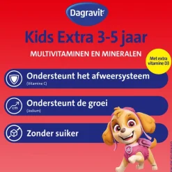 Dagravit Kids Multivitaminen Gummies Xtra 3-5 jaar 60 stuks