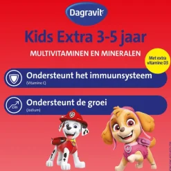 Dagravit Kids Xtra Paw Patrol 3-5 jaar 60 gummies