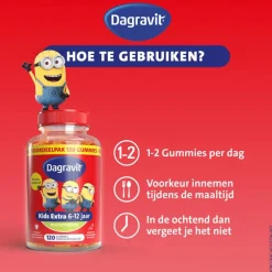 Dagravit Kids-Xtra 6-12 jaar Vitaminions 120 gummies