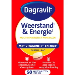 Dagravit Totaal 30 Weerstand & Energie 50 kauwtabletten