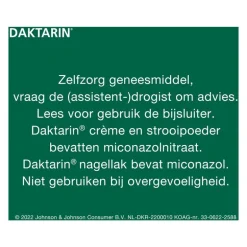 Daktarin Miconazolnitraat bij Schimmelinfecties Crème 20MG/G 15 GR