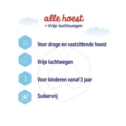 Dampo Kids Kindersiroop Alle Hoest + Vrije Luchtwegen Suikervrij 120 ML