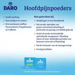 Daro Hoofdpijnpoeders 20 Sachets