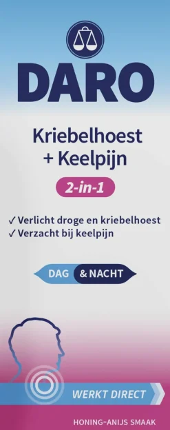 Daro 2in1 kriebelhoest+keelpijn