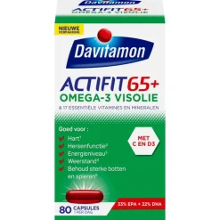 Davitamon Actifit 65+ Omega 3 Visolie Capsules