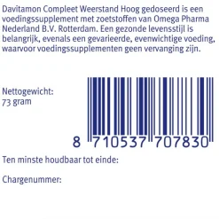 Davitamon Compleet Weerstand Forte 50 Kauwtabletten