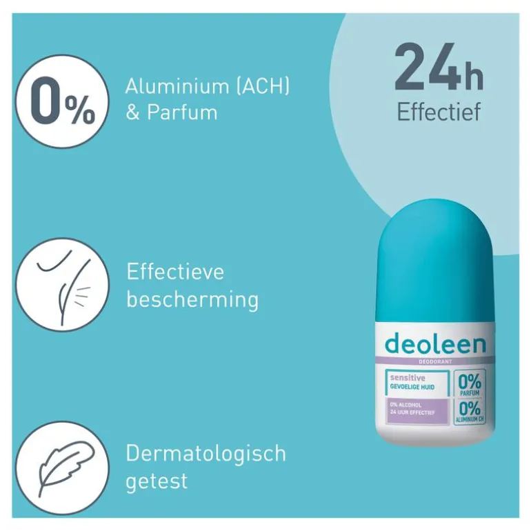 Deoleen Regular 0% Aluminium Deodorant Roller 50 ML