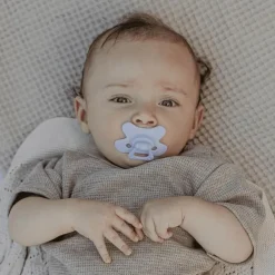 Difrax Fopspeen Natural 6 Maanden Paars BPA-vrij