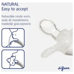 Difrax Fopspeen Naturel Earth Moonstone 0-6 Maanden
