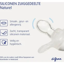 Difrax Fopspeen Naturel Earth Moonstone 12 Maanden