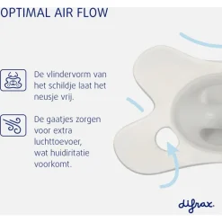 Difrax Fopspeen Naturel Lilac Amethyst 0-6 Maanden