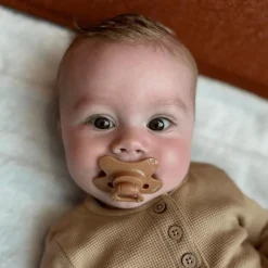 Difrax Fopspeen Naturel Uni Caramel 6 Maanden