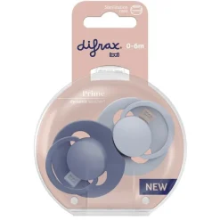 Difrax LOVI Prime Fopspeen Baby Blue/Blue 0-6 maanden