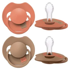 Difrax LOVI Prime Fopspeen Granola/Orange6-18 maanden