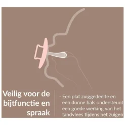 Difrax LOVI Prime Fopspeen Granola/Orange18+ maanden