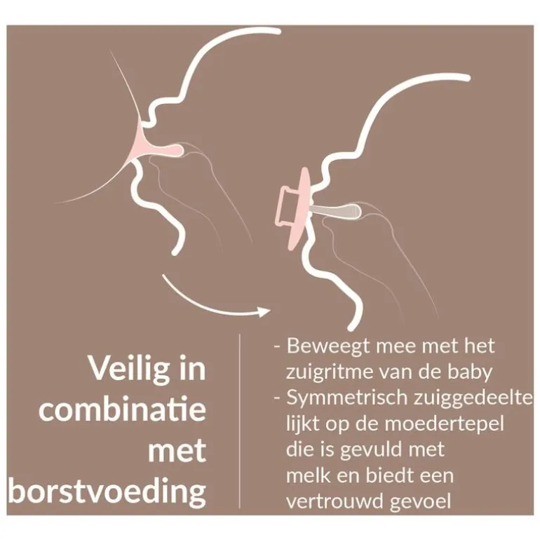 Difrax LOVI Prime Fopspeen Coconut/Ivory6-18 maanden