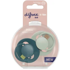 Difrax LOVI Prime Fopspeen 6-18 Maanden Pistachio/Green BPA-vrij