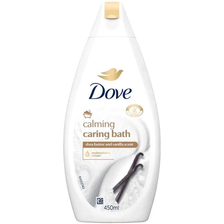 Dove Caring Bath Sheaboter & Vanille Badcrème 450 ml
