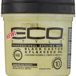 Eco Black Castor Flaxseed Styling Gel 473 ML